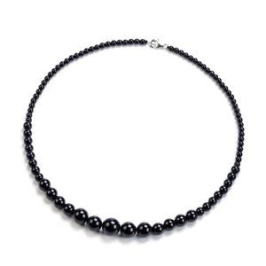 Black Agate Beaded Necklace